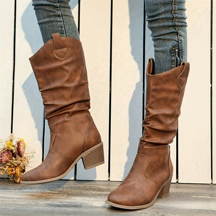 Hattie | Brown Western Boots