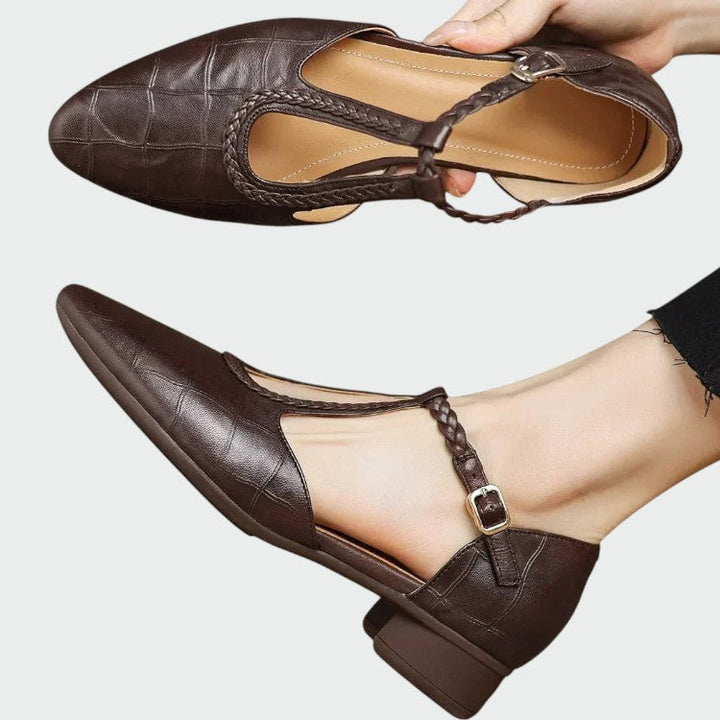 Clara | Pointed T-Bar Mary Jane Shoes