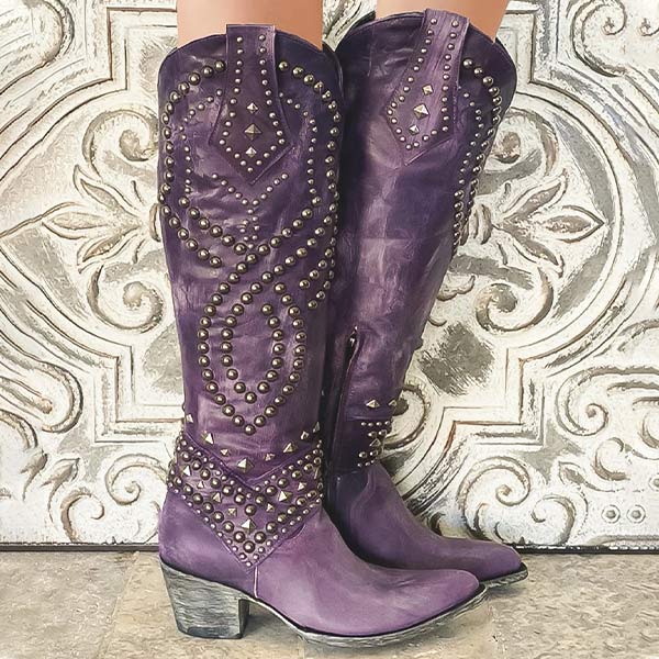 Seliora | Western Knee-High Boots