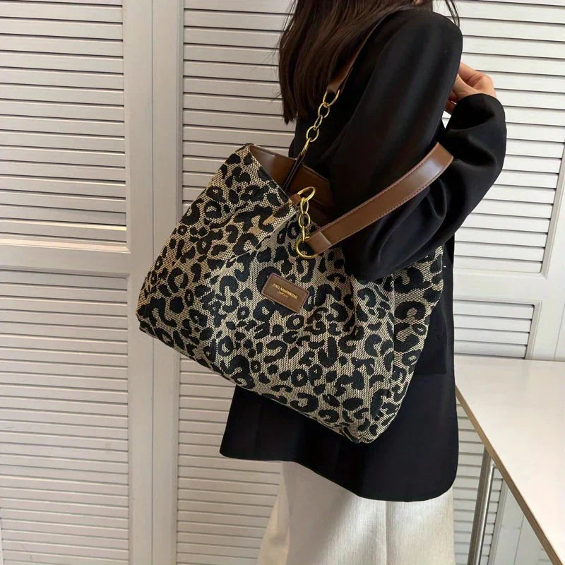 Tavira | Leopard Charm Tote