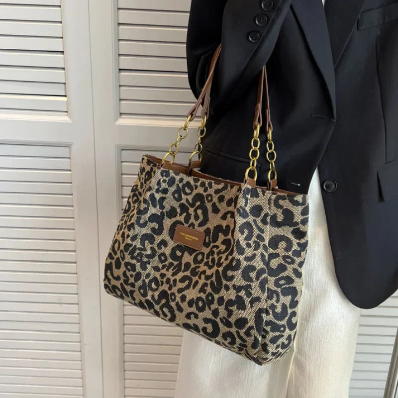 Tavira | Leopard Charm Tote
