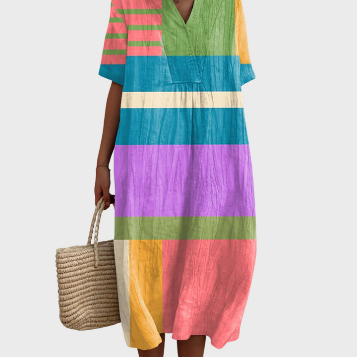 Arwen | Abstract Cotton Dress