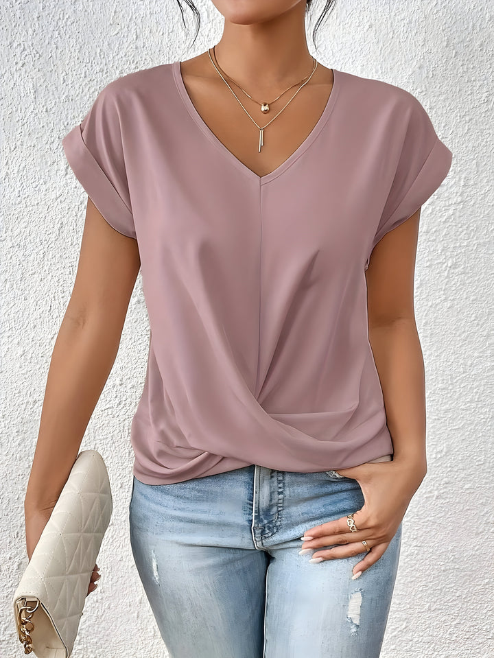 Amara | Twist V-Neck Top