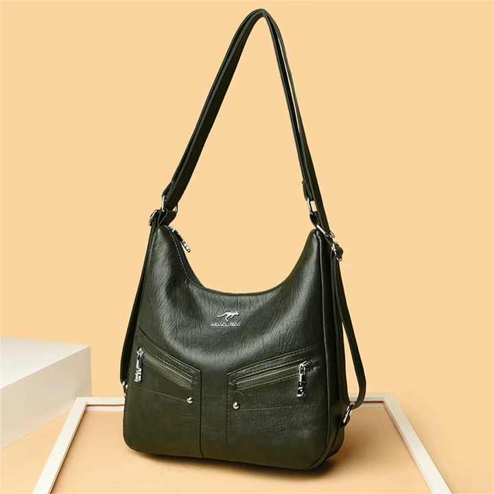 Selvyn Leather Travel Backpack