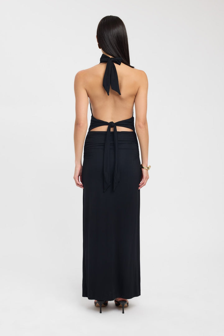 Alora™ | Sophisticated Halter Maxi Dress