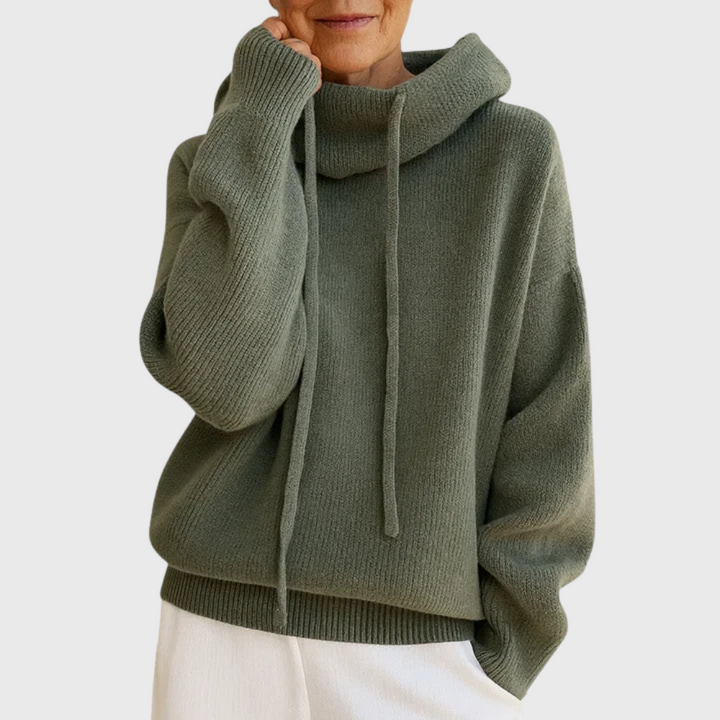 Eirwen | Drawstring Turtleneck Sweater
