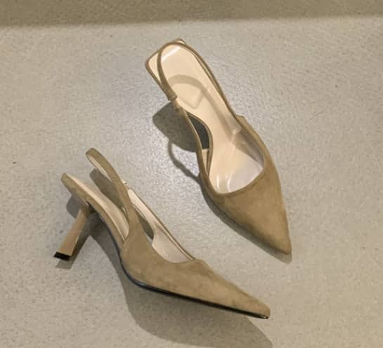 Serenya | Nude Slingback Heels