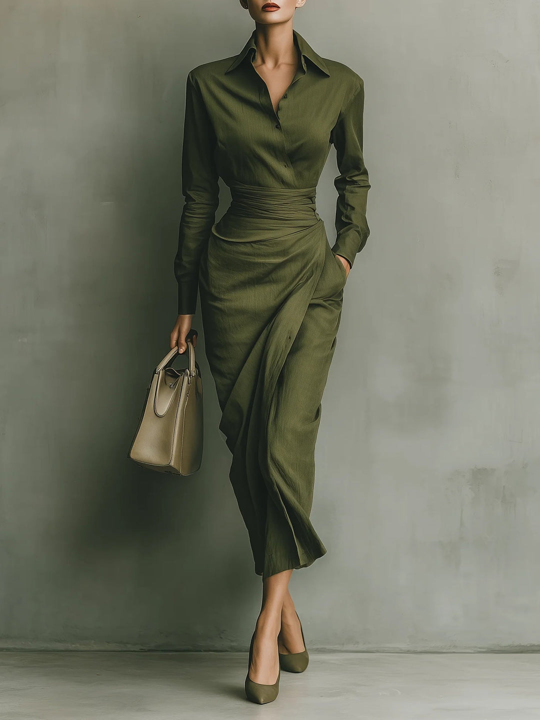 Meliora | Wrap-Style Midi Dress