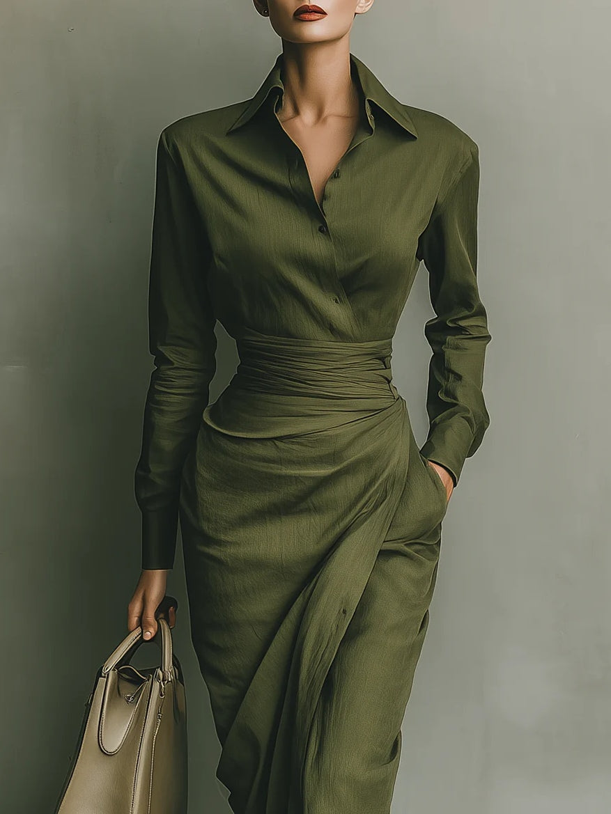 Meliora | Wrap-Style Midi Dress