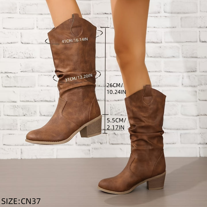 Hattie | Brown Western Boots