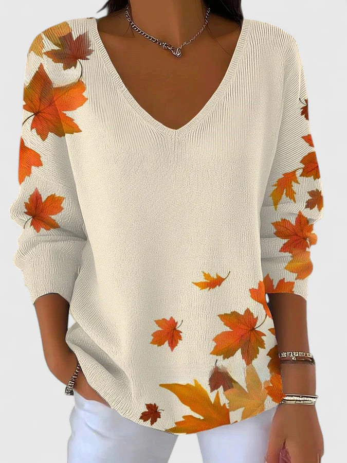 Vianne | Elegant V-Neck Sweater