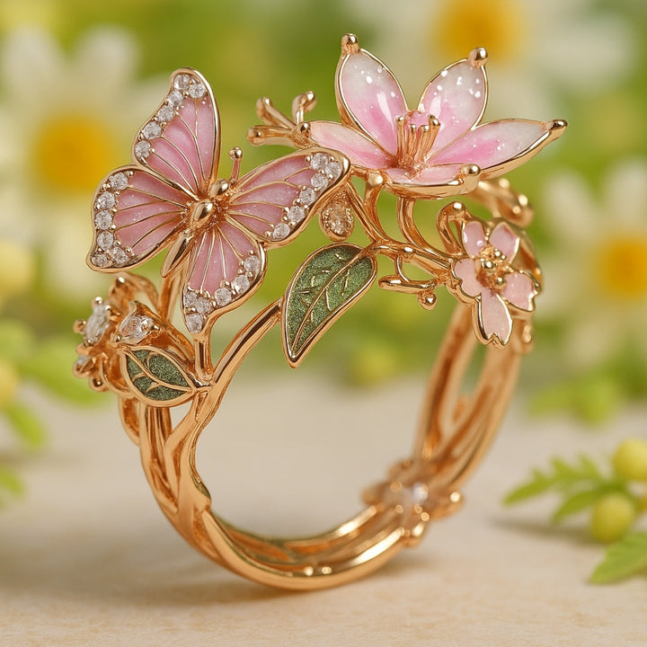 Butterfly Zirconia Ring