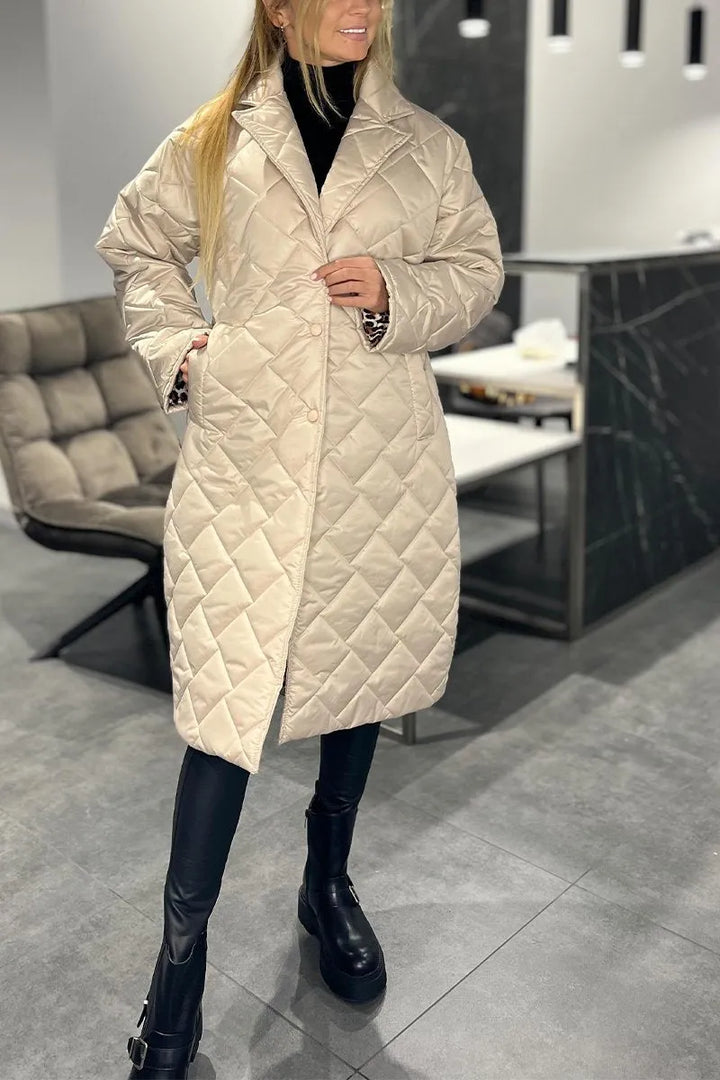 Thomasina | Quilted Longline Coat