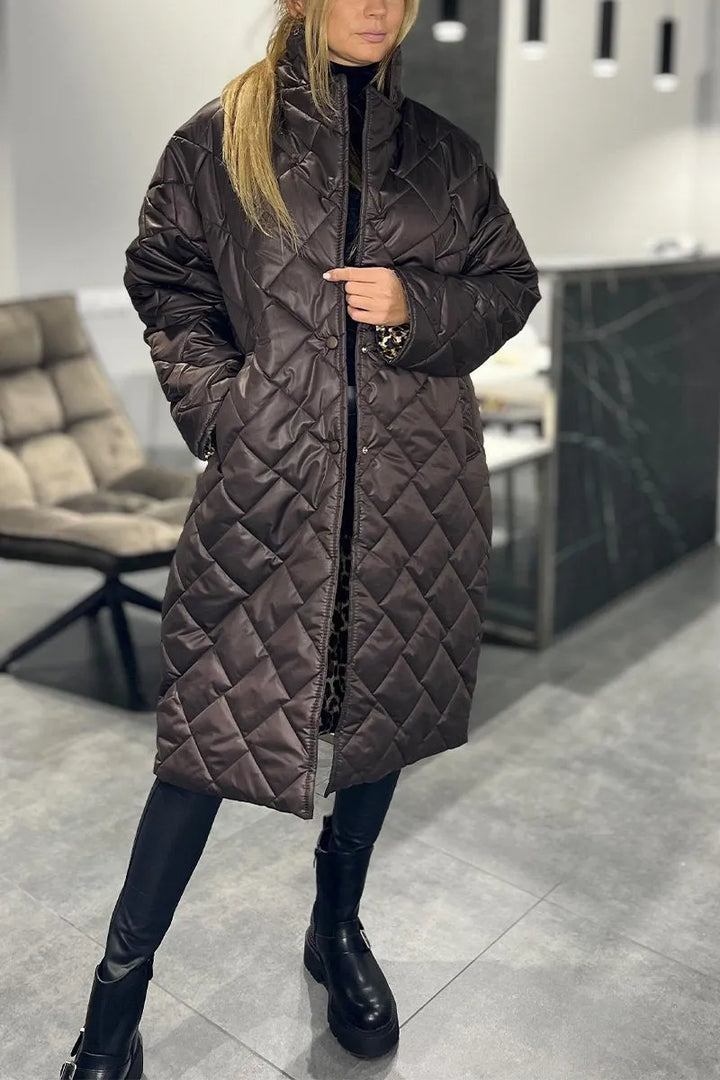 Thomasina | Quilted Longline Coat