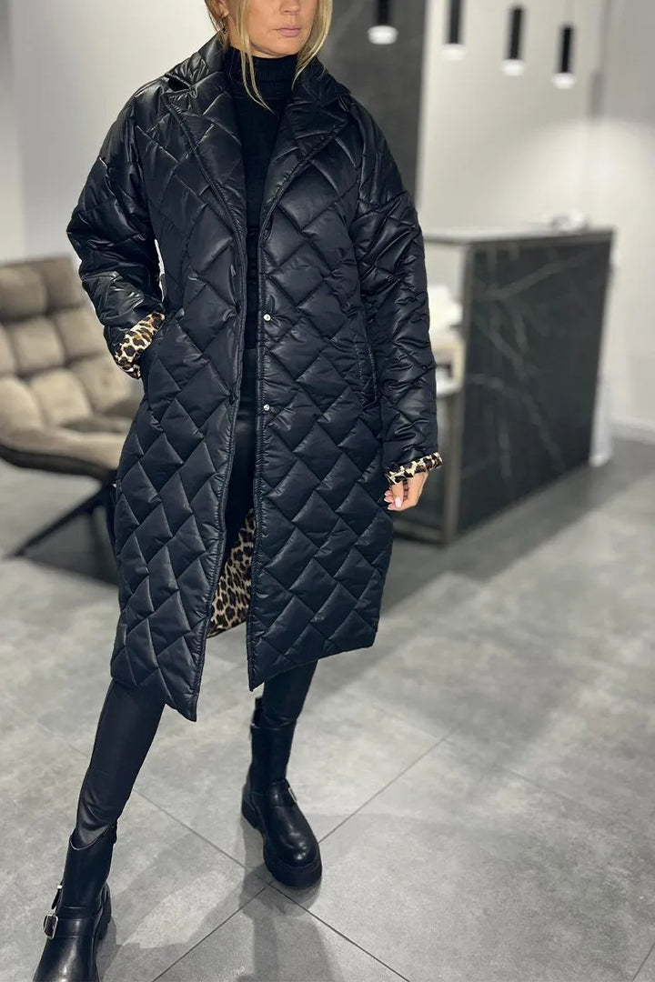 Thomasina | Quilted Longline Coat