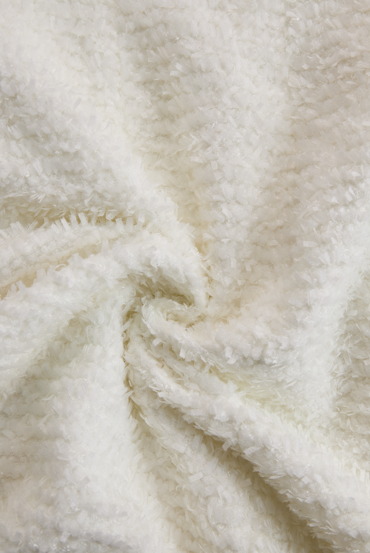 ANTIGONE | IVORY TWEED MIDI DRESS