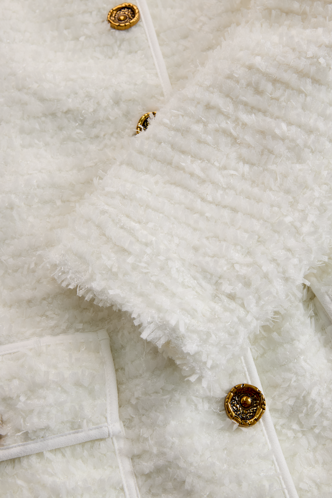 ANTIGONE | IVORY TWEED MIDI DRESS