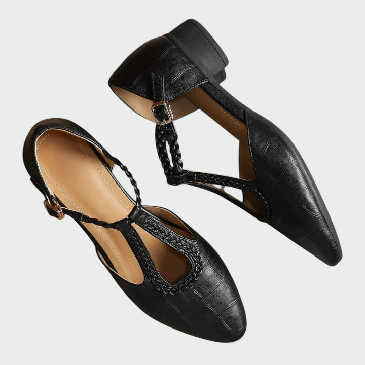 Clara | Pointed T-Bar Mary Jane Shoes