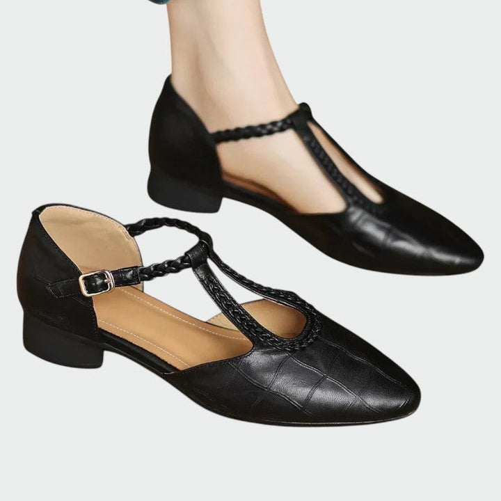 Clara | Pointed T-Bar Mary Jane Shoes