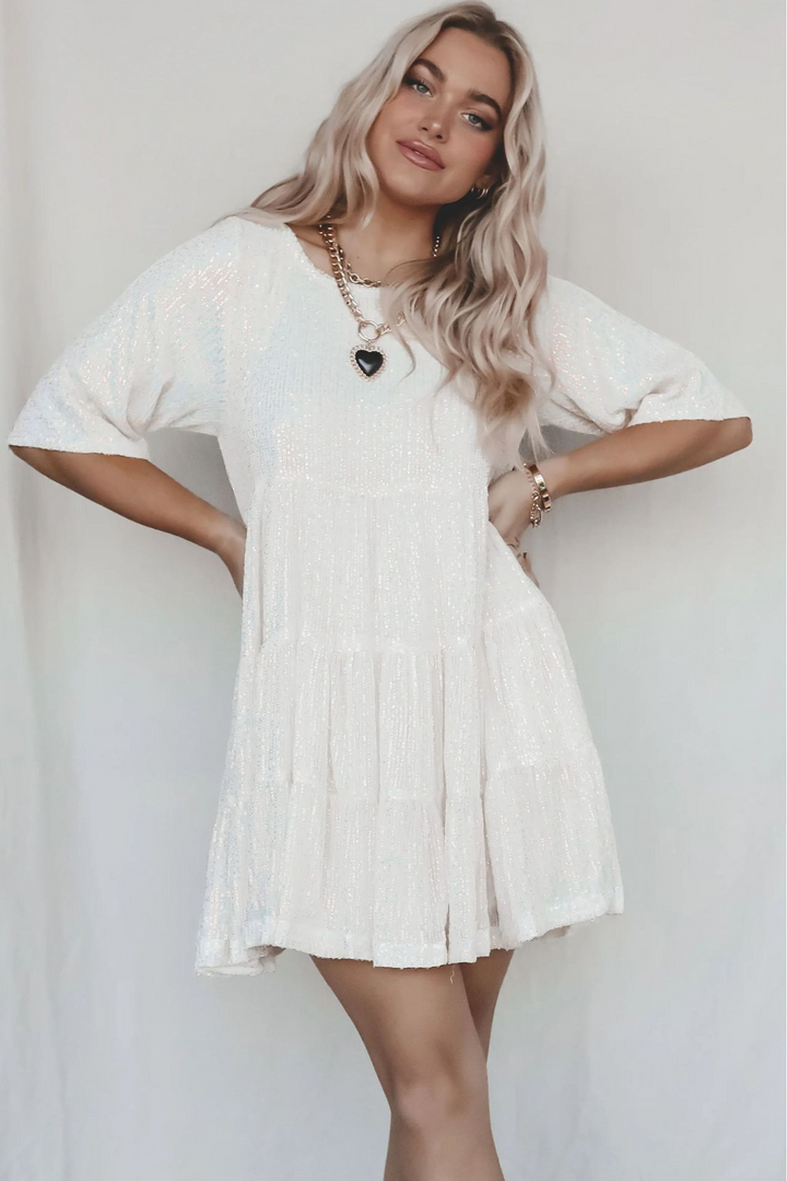 Fianna | Flowing Sequin Maxi Dress