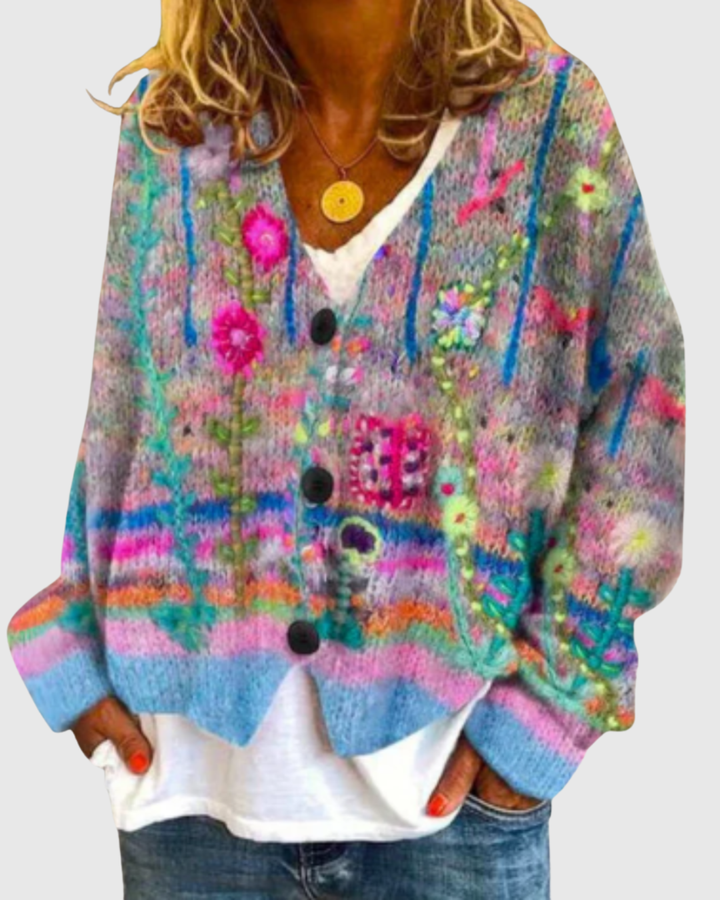 SELINA | FLORAL CARDIGAN
