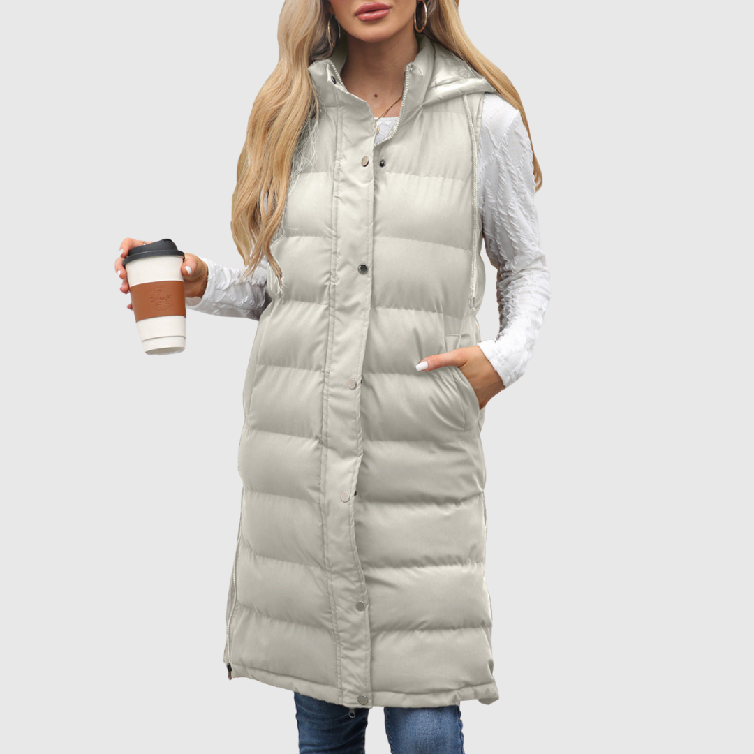 LIFIA | CASUAL SLEEVELESS HOODED VEST