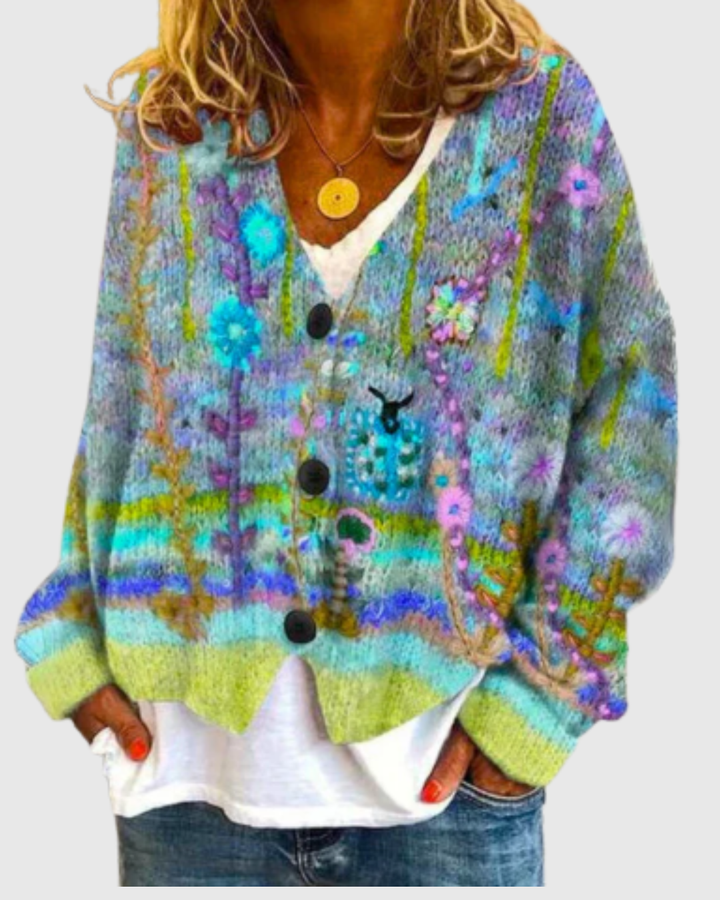 SELINA | FLORAL CARDIGAN