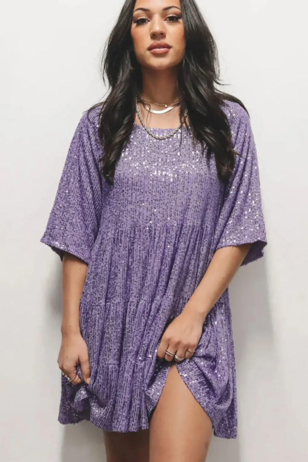 Fianna | Flowing Sequin Maxi Dress