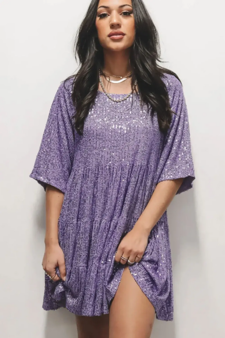 Fianna | Flowing Sequin Maxi Dress