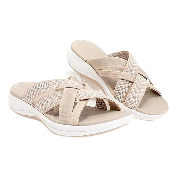 Kalina | Criss-Cross Comfort Slides