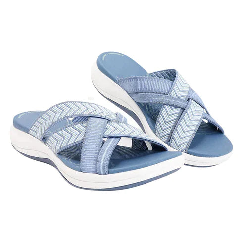 Kalina | Criss-Cross Comfort Slides