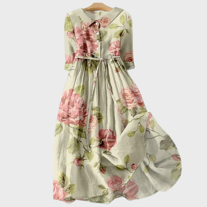 Aveline | Elegant Short Sleeve Dress