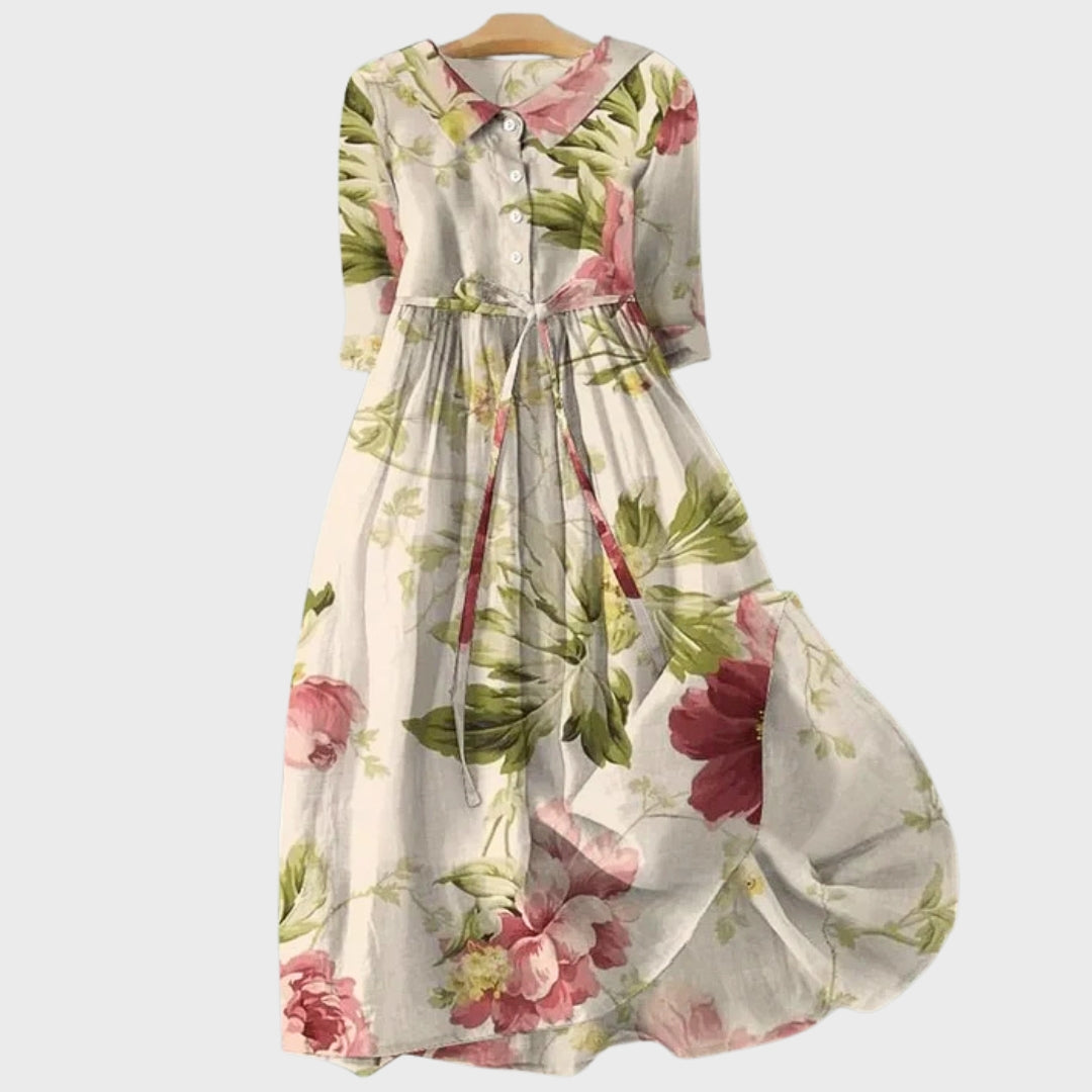 Aveline | Elegant Short Sleeve Dress