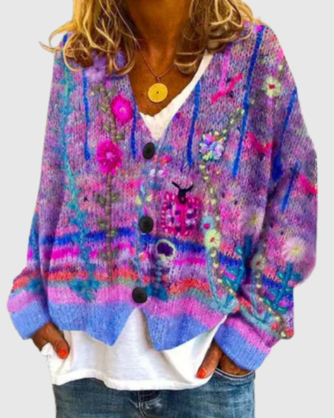 SELINA | FLORAL CARDIGAN