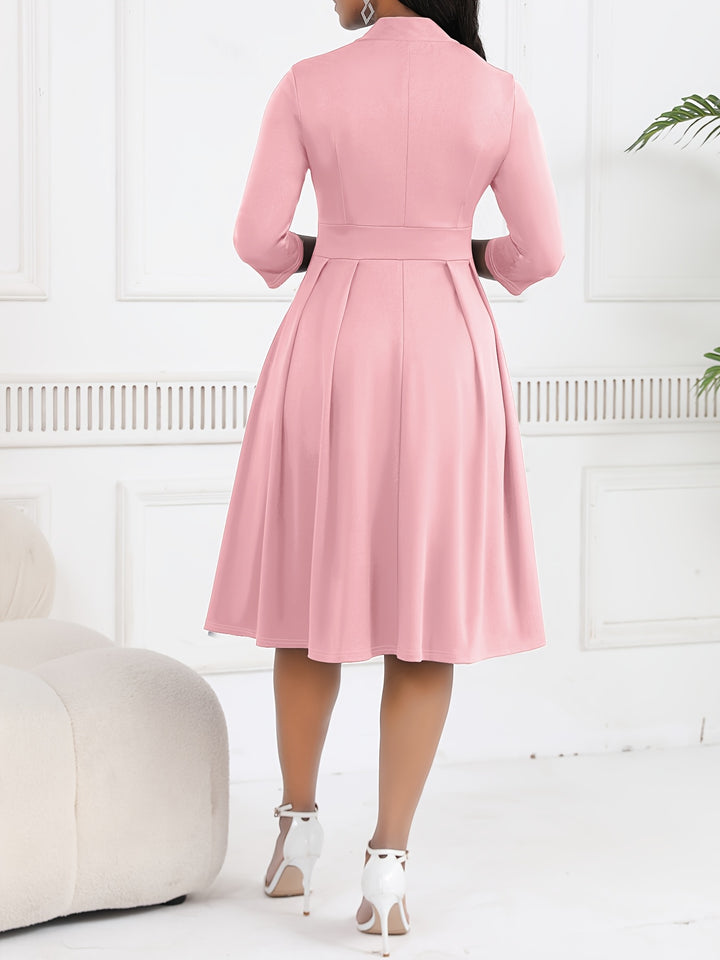 OLIVIA TIE-WAIST MIDI DRESS
