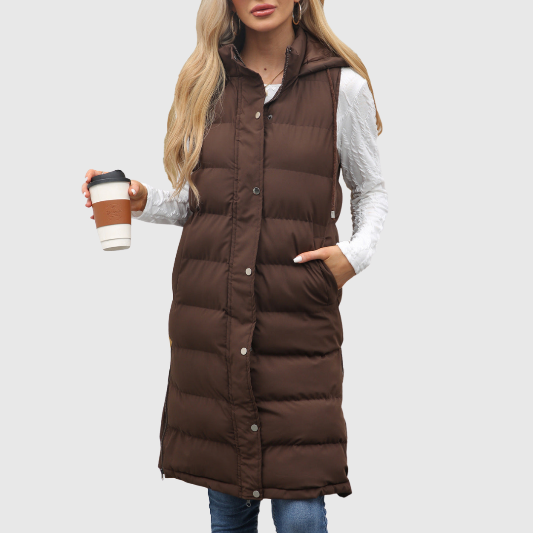 LIFIA | CASUAL SLEEVELESS HOODED VEST