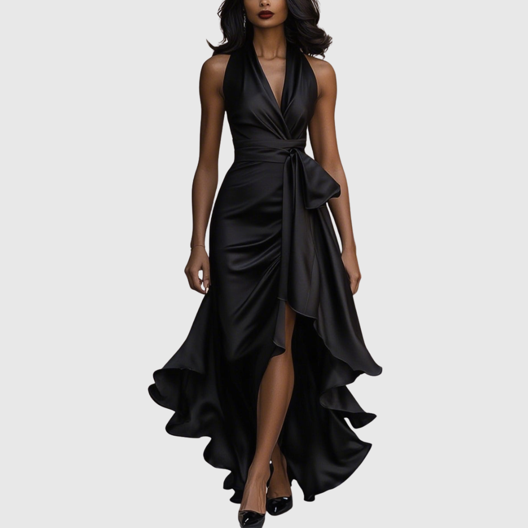 AMELYA | EVENING WRAP MAXI DRESS