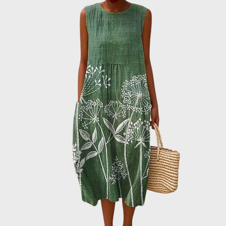 Idalia | Floral Wrap Cotton Dress