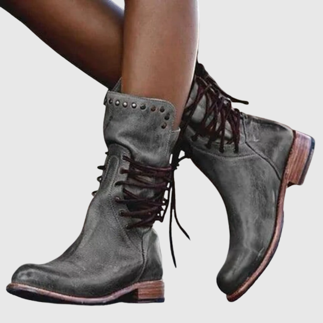 Maelis | Vintage Comfort Lace-Up Boots