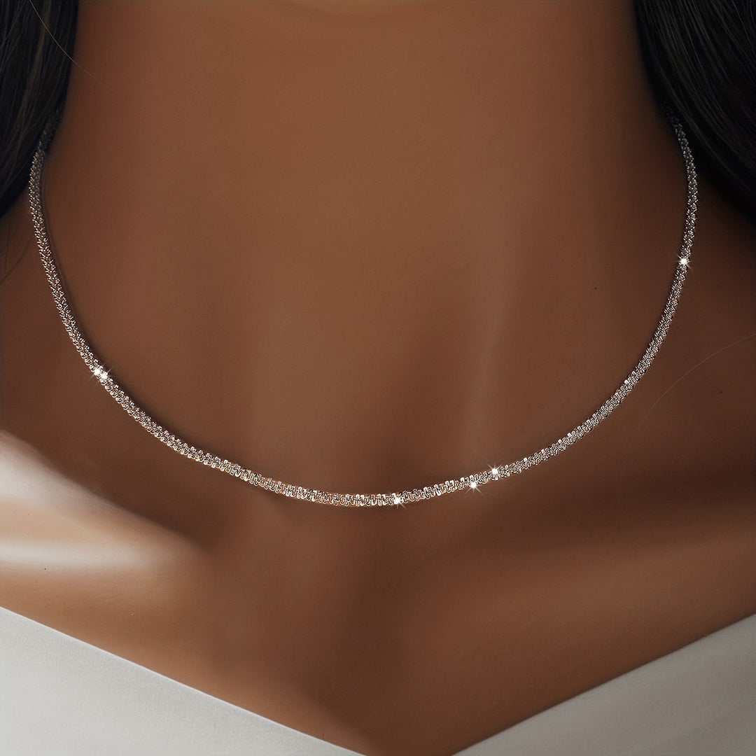 Minimalist Shimmer Necklace & Bracelet Set