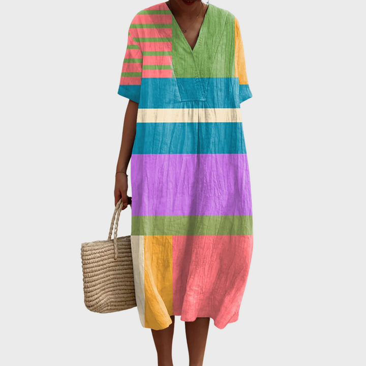 Arwen | Abstract Cotton Dress