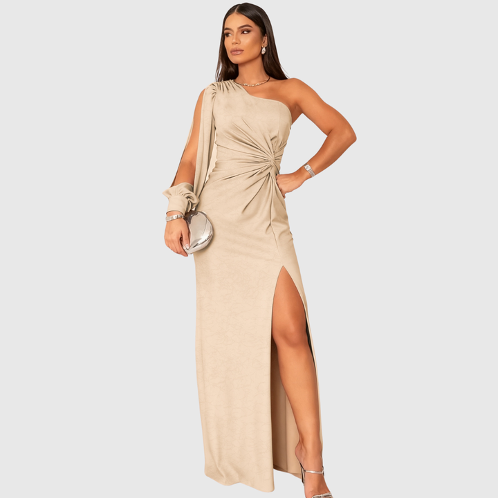 CHARLOTTA | ONE-SHOULDER EVENING GOWN