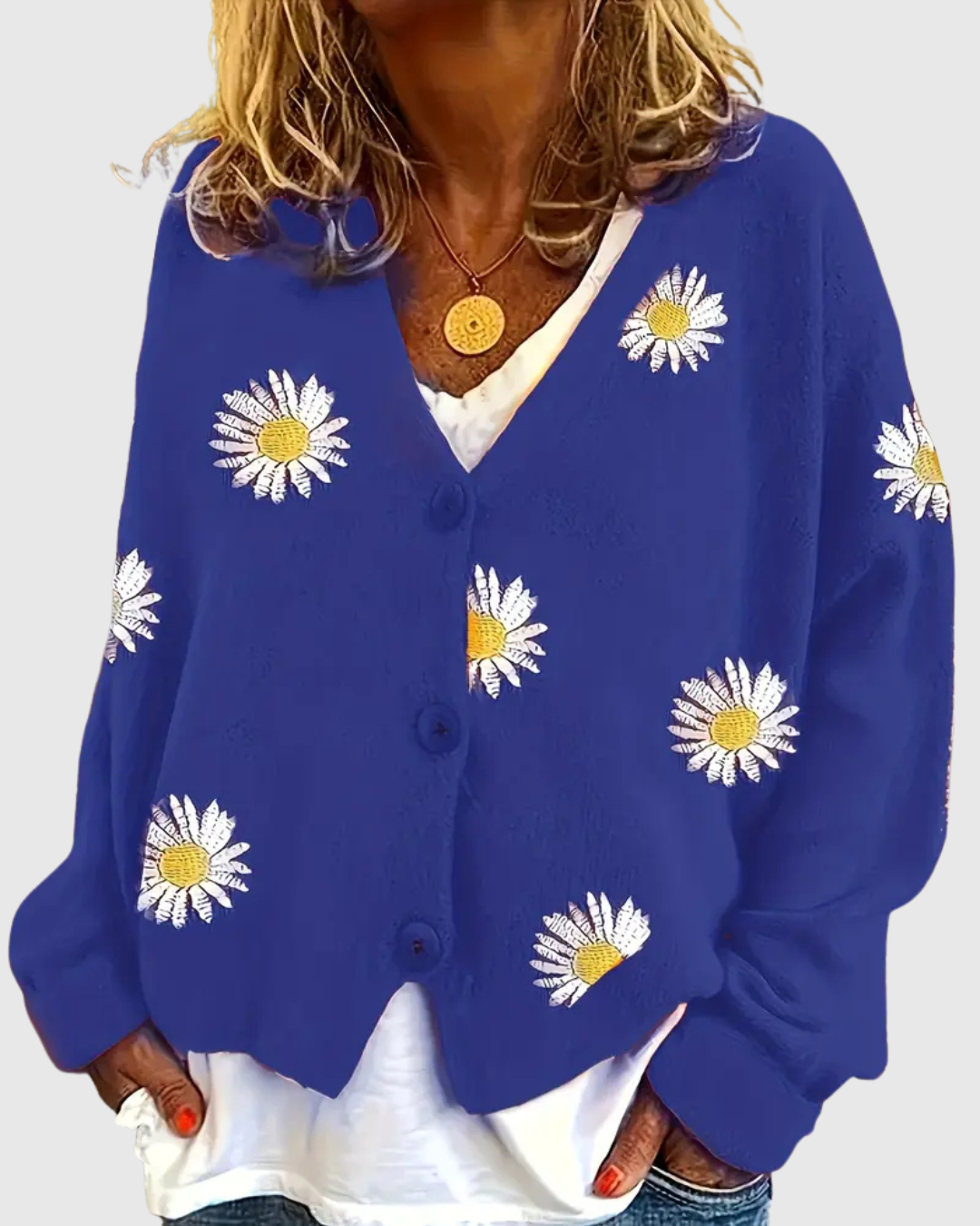 IRENE | ELEGANT KNIT CARDIGAN WITH BUTTONS