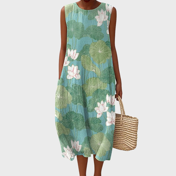Leontina | Floral Cotton Dress