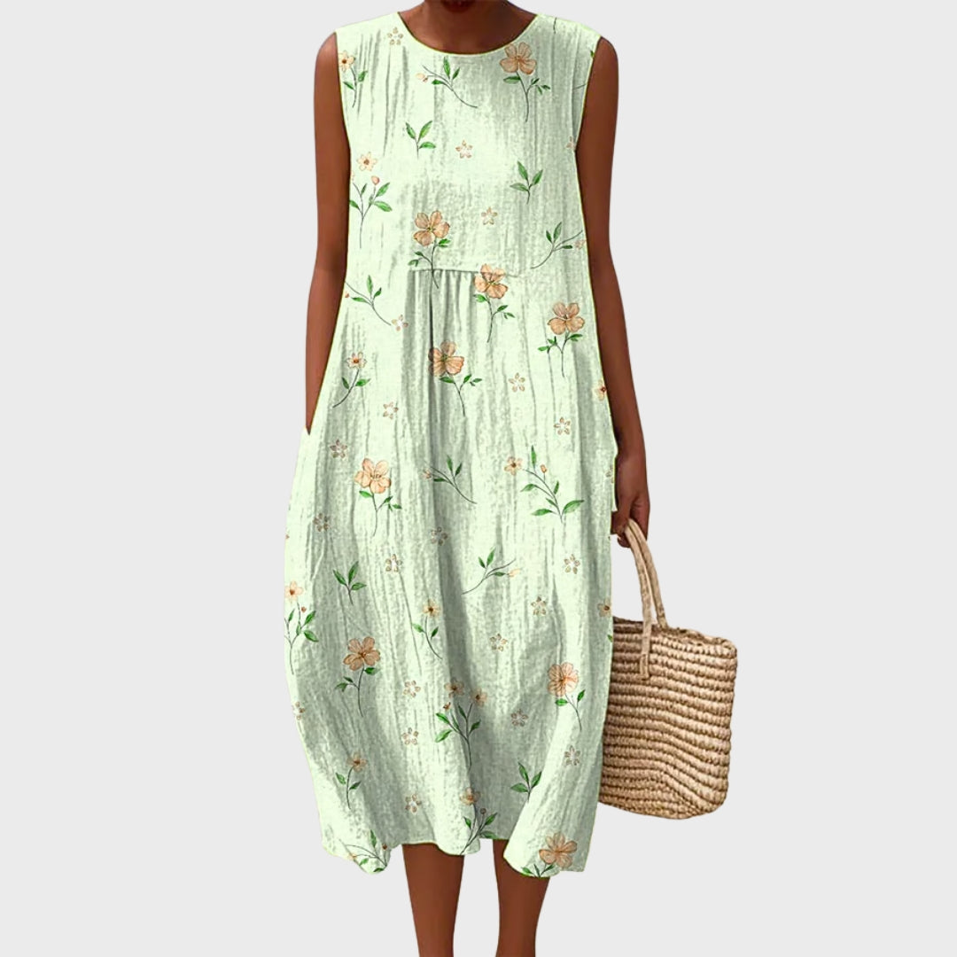 Leontina | Floral Cotton Dress