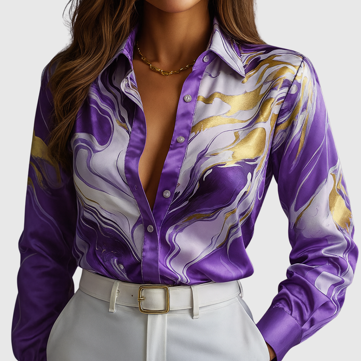 Corinna | Satin Flow Shirt