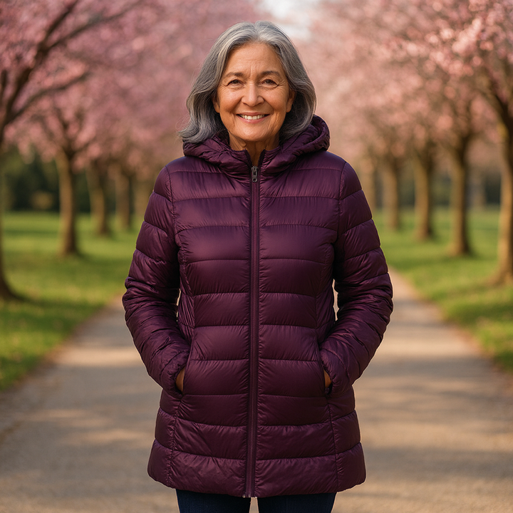 Helsa Long Transitional Padded Jacket | Purple