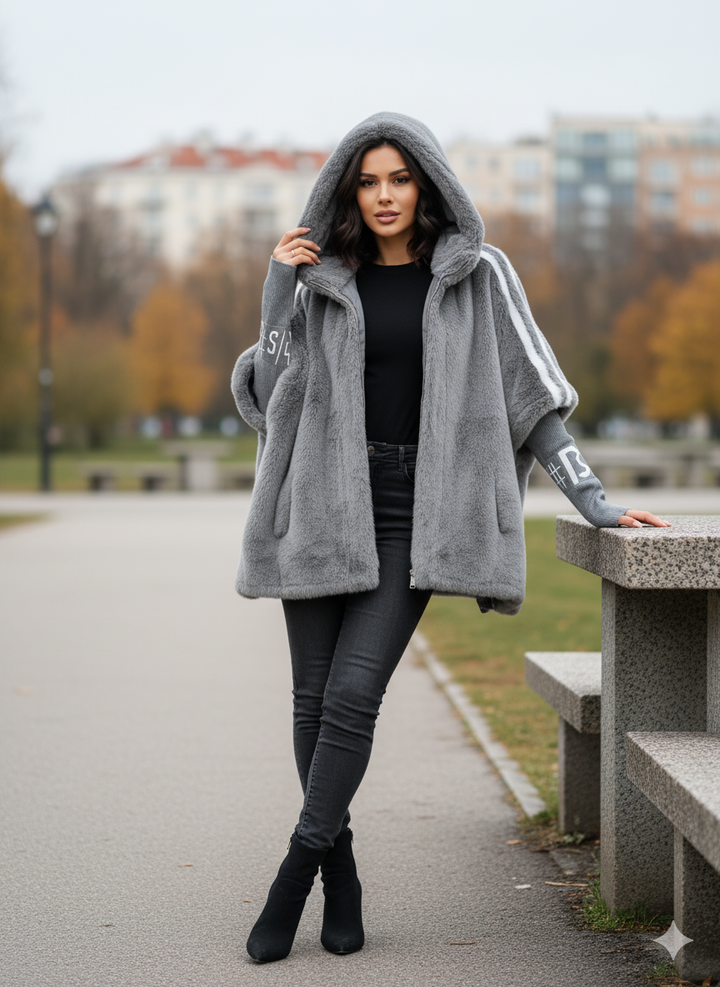 Elspira | Elegant Faux Fur Winter Coat