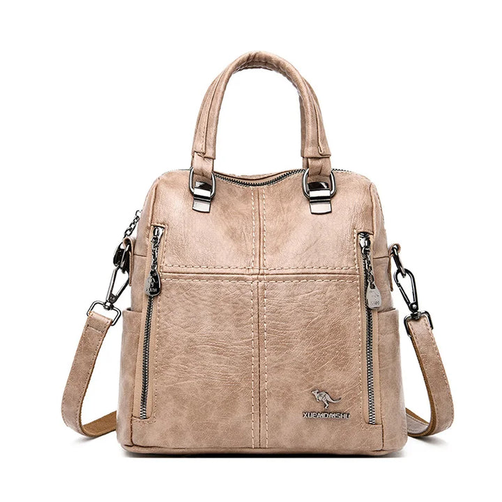 Travena Leather Explorer Backpack