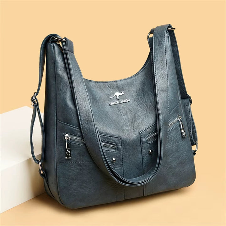 Selvyn Leather Travel Backpack